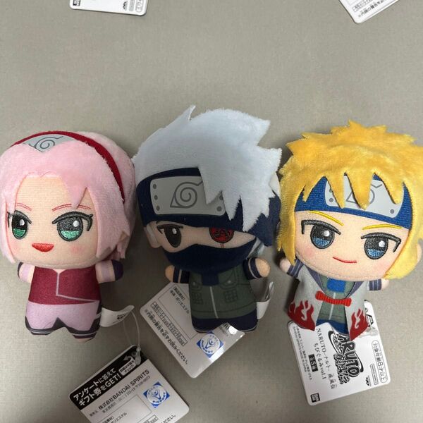 ちびぐるみ NARUTO サクラ カカシ ミナト ぬいぐるみ