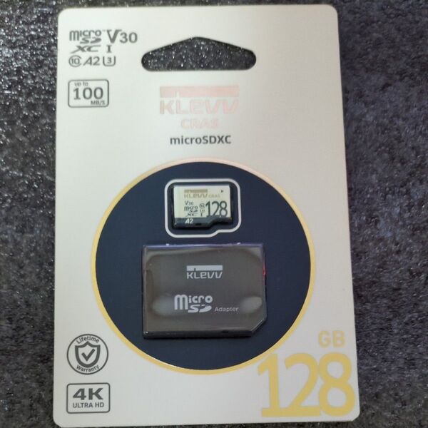 KLEVV microSDXCカード 128GB CRAS V30 U3 A2 新品未開封 K128GUSD6U3-CA