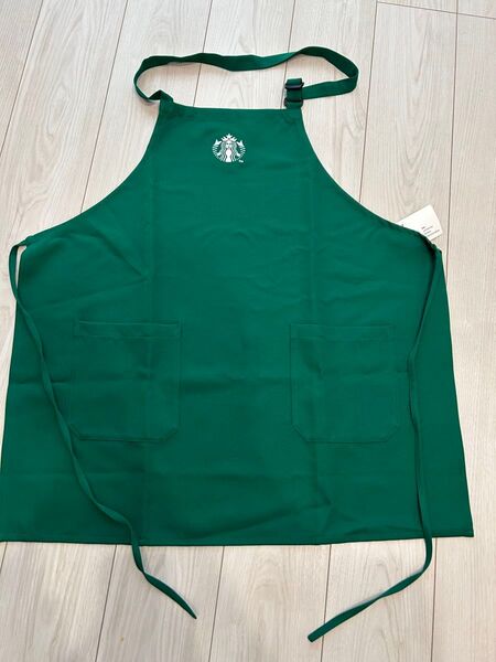 【非売品】スターバックス エプロン グリーン 未使用
