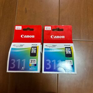 2個 Canon 純正 インク BC-311 3色カラー 新品未開封