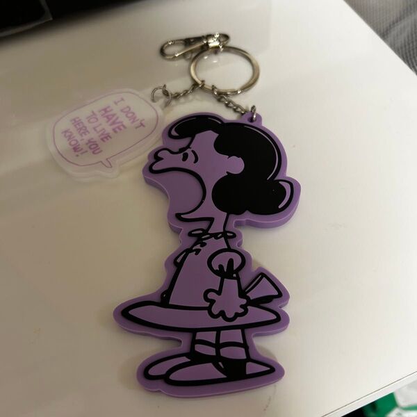 PEANUTS CAFE ピーナッツカフェ ルーシー ラバー キーホルダー スヌーピー