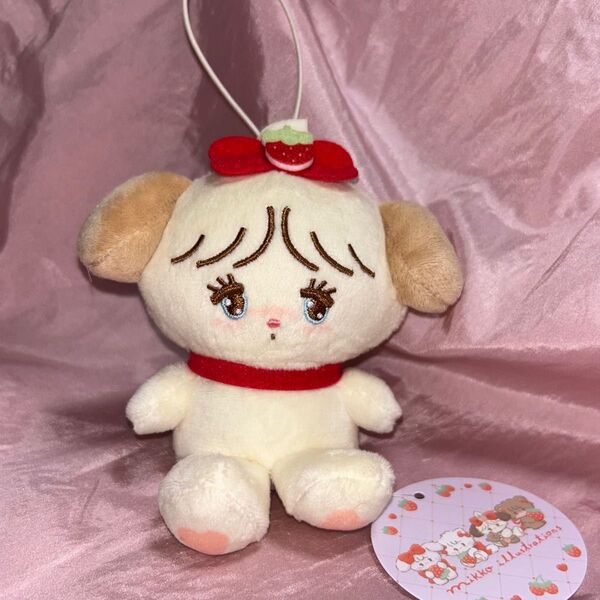 mikko characters いちごマスコットぬいぐるみ スフレ 10cm
