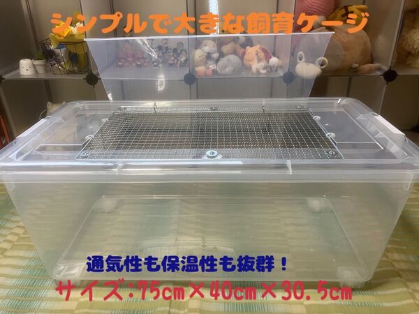 ④広い大きい快適な爬虫類・両生類用飼育ケース ゲージ【DIY】