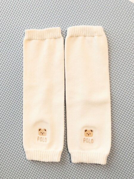 ベビー レッグウォーマー POLO ベアー柄