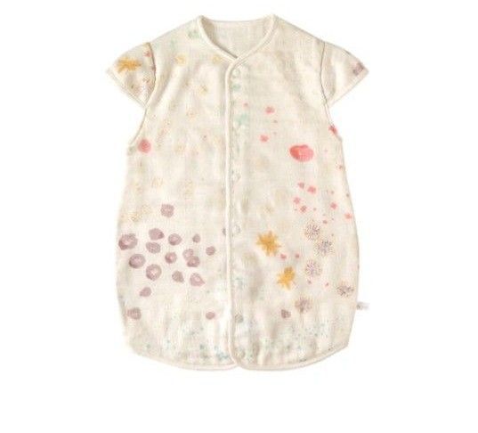 【新品未使用品】アメザイク 2wayスリーパー 袖付き 6重ガーゼ