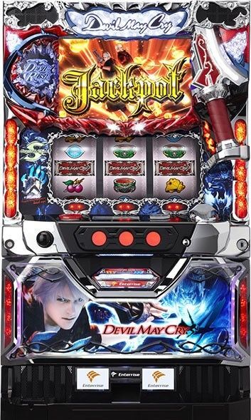 パチスロ実機 エンターライズ デビル・メイ・クライ4 コイン不要機付き