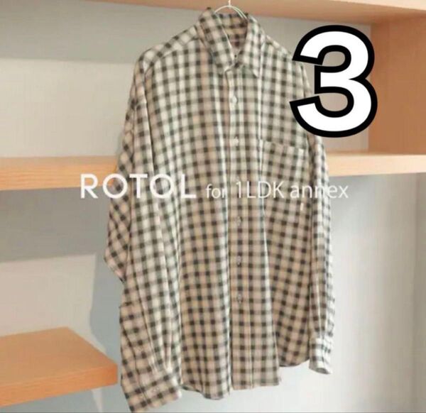 ROTOL for 1LDK annex 24SS BASIC SHIRTS 3 ロトル シャツ チェック ギンガム 古着