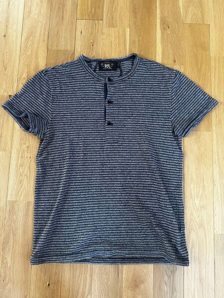 RRL ヘンリーネック Tシャツ ラルフローレン ボーダー S