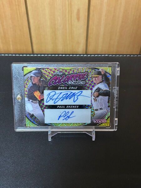 Oneil Cruz & Paul Skenes dual auto card leaf 10枚限定