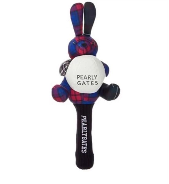 ★PEARLY GATES/パーリーゲイツ★マルチチェックうさぎぬいぐるみ ヘッドカバー FW用(ユニセックス) ¥19,800円