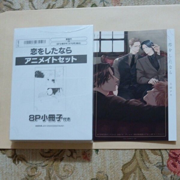 恋をしたなら 上田アキ アニメイトセット 小冊子 リーフレット付