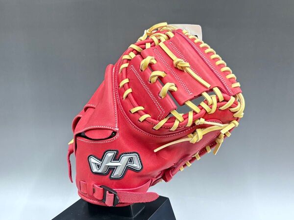 ハタケヤマ 少年軟式 キャッチャー ミット PRO-JC8 レッド シェラームーブ 限定カラー グローブ グラブ いい音鳴らせ!