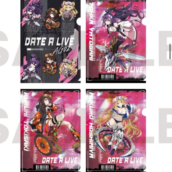 【本日発売新品】AXGRIT SHIBUYA TSUTAYA IP 限定 デート ア ライブ クリアファイル 全種
