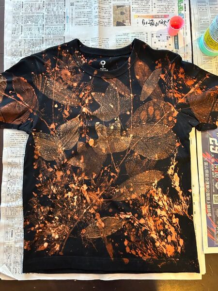 リアルツリーリメイクTシャツ Tシャツ 半袖Tシャツ ブラック 半袖 クルーネック S