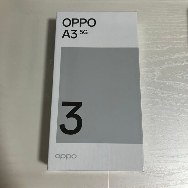 OPPO A3 5G SIMフリー ブラック シュリンク付 128GB 楽天モバイル Android アンドロイド スマホ 本体