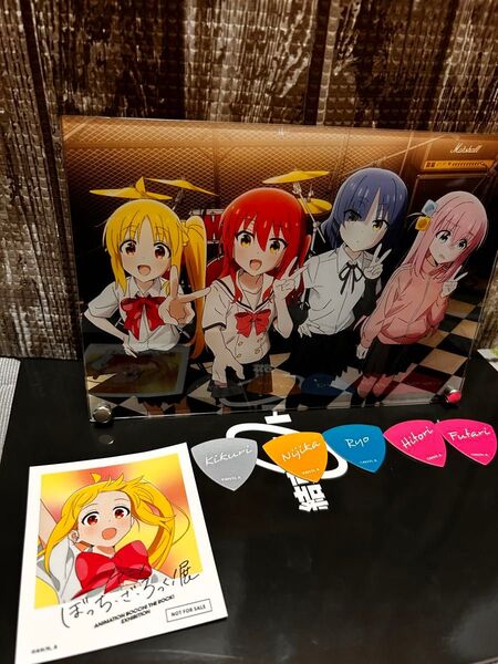 ぼざろ展 名古屋会場 チケット有償特典アクリルスタンド+購入特典イラストカード1枚ぼざろ展ピック5種
