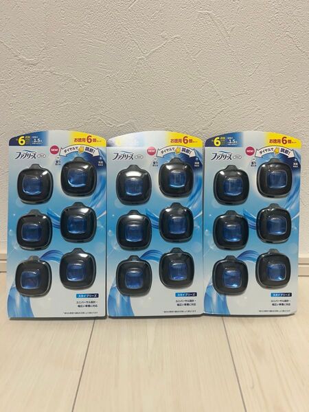 コストコ P&G ファブリーズ 消臭芳香剤 車用 イージークリップ スカイブリーズ 12個セット