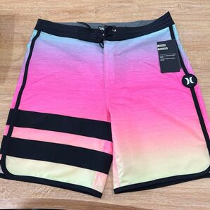 Hurley メンズ ボードショーツ 新品未使用タグ付き 30インチ ピンク