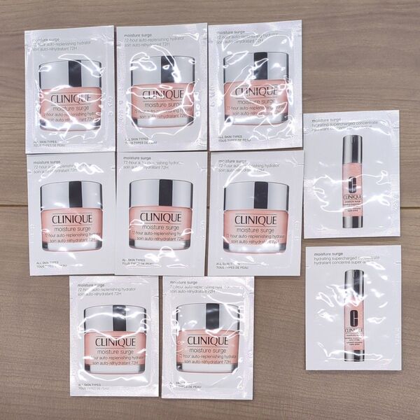 【クリニーク/CLINIQUE】モイスチャーサージ72ハイドレーター♪サンプルセット1ml×10個♪旅行用♪お試し