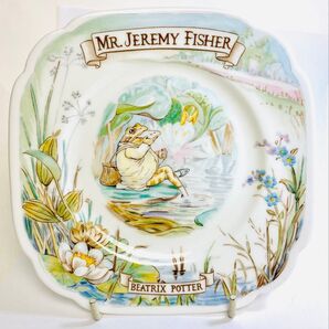 ロイヤルアルバート ジェレミーフィッシャーどんの皿15.8cmピーターラビット