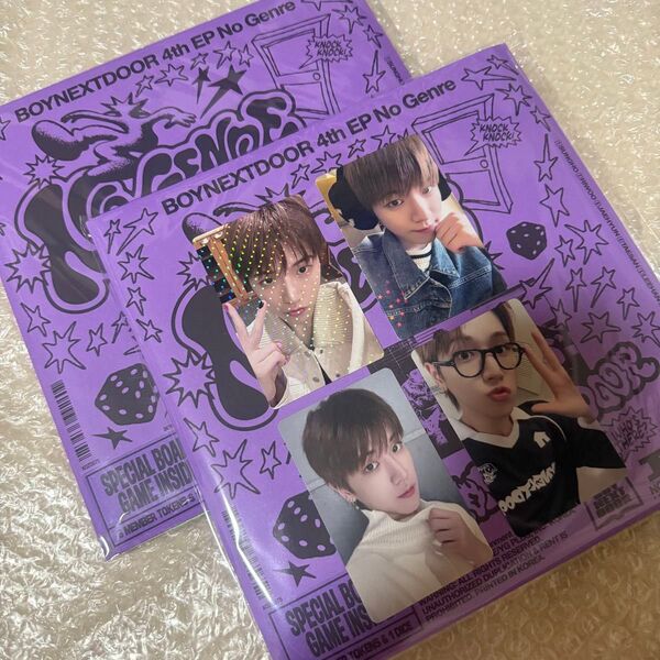 匿名配送 BOYNEXTDOOR NO GENRE Board Game ver. アルバム トレカ コンプ リウ