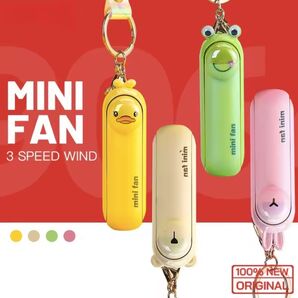 ミニファン ハンディファン USB充電 LEDライト ポータブル扇風機 コンパクト