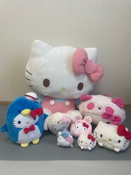 ハローキティ ぬいぐるみ マスコット 8点セット