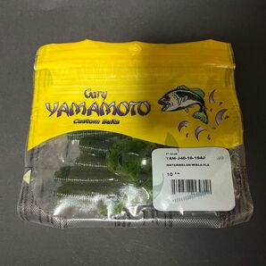 Gary YAMAMOTO/4"GRUB(ウォーターメロンペッパー) ゲーリーヤマモト ゲーリーグラブ4 4インチグラブ