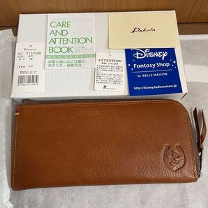 新品箱付 ダコタ Dakota 長財布 L字ファスナー ミッキー 9150366