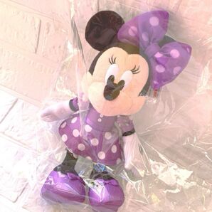 ★お顔厳選!東京ディズニーリゾート正規品★ミニー ぬいぐるみチャーム バッグチャーム パープル 紫