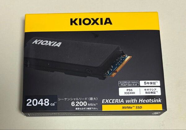 KIOXIA ヒートシンク付 2TB NVMe M.2 Gen 4.0×4 SSD-CK2.0N4HS/N 未使用新品 キオクシア