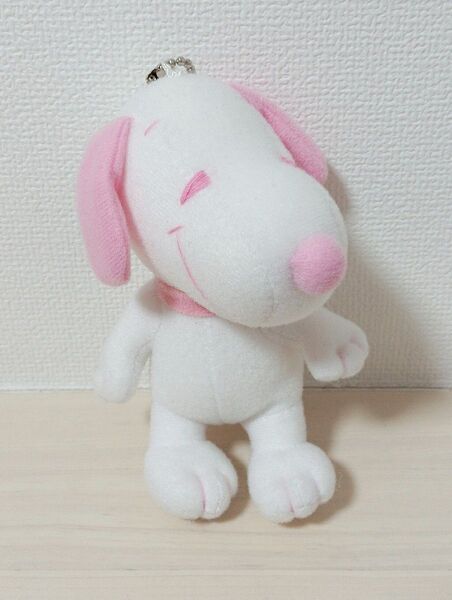 ピンクスヌーピー ぬいぐるみキーホルダー