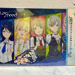 劇場版プロジェクトセカイ壊れたセカイと歌えないミク ラッキーくじ C賞クリアファイル&ステッカー レオニード