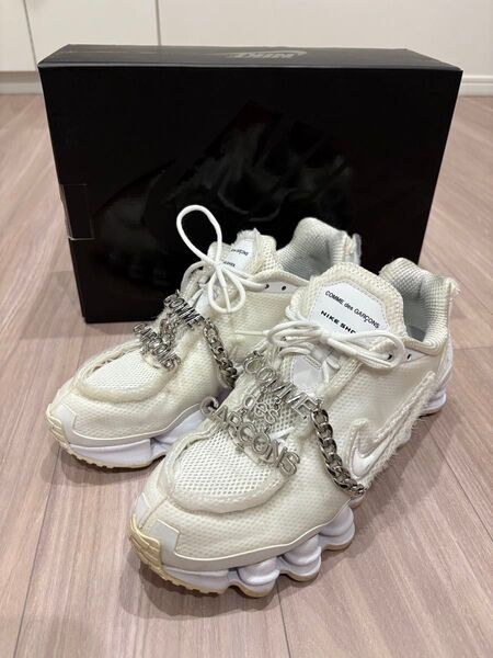 Comme des Garcons × Nike Women's Shox TL White コムデギャルソン ナイキ