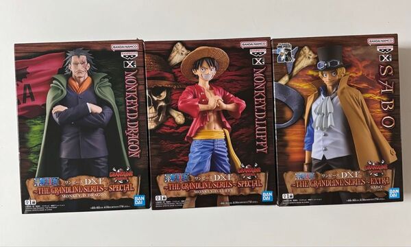 ワンピース フィギュア DXF ルフィ ドラゴン サボ 3点セット