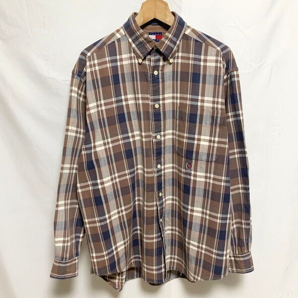 TOMMY HILFIGER トミーヒルフィガー チェック ボタンダウン シャツ Mサイズ