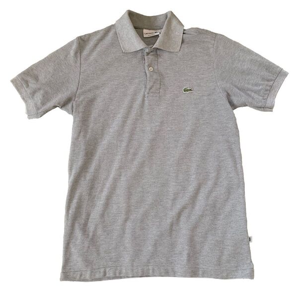LACOSTE ラコステ ポロシャツ グレー US Mサイズ