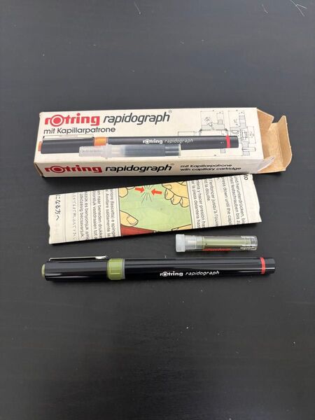 廃盤文具 rotring rapidograph ロットリング ラピッドグラフ 未使用品