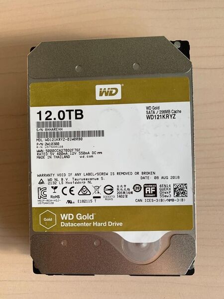WesternDigital12TB 内蔵HDD 3.5インチ SATA対応