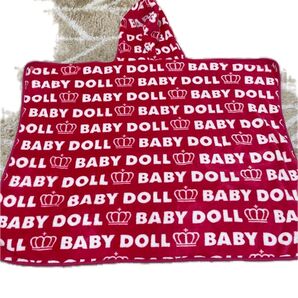 美品!BABY DOLL フード付きポンチョ ブランケット ベビド