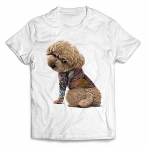 プードル 犬 いぬ タトゥー 刺青 半袖 Tシャツ メンズ レディース キッズ プリント