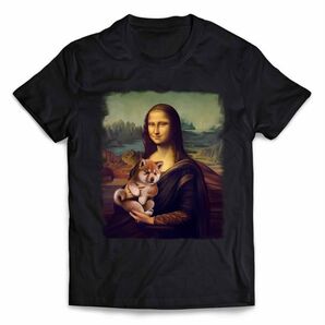 モナリザ フランス パリ 柴犬 しばいぬ 半袖 Tシャツ メンズ レディース キッズ プリント