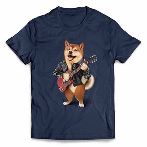 柴犬 しばいぬ エレキギター 音楽 コンサート ライブ 半袖 Tシャツ メンズ レディース キッズ プリント