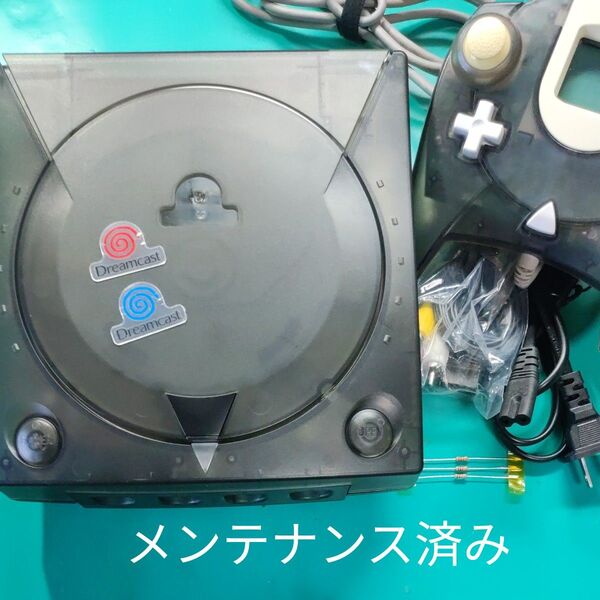 セガ ドリームキャスト 本体 メンテナンス済み おまけ クリアブラック