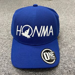 キャップ HONMA 本間ゴルフ ブルー ワンタッチキャップ 帽子