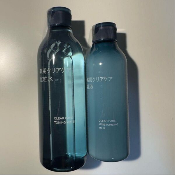 無印良品 クリアケア化粧水 300ml 1本 & クリアケア乳液 200ml 1本