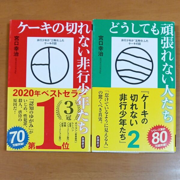 どうしても頑張れない人たち ケーキの切れない非行少年たち 2 (新潮新書 903) 宮口幸治/著 ほか計2冊セット