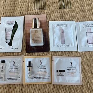 化粧品サンプルセット CLARINS ESTEE LAUDER DECORTE YSL