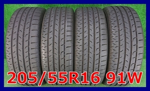 ★2018年製 205/55R16 91W Continental Maxcontact MC6 中古 夏タイヤ 4本 16インチ★