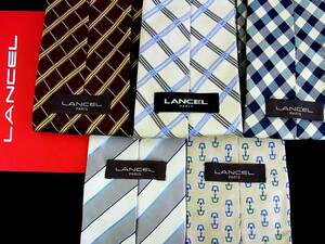 * stock disposal sale *5 pcs set *N5493* Lancel. necktie *